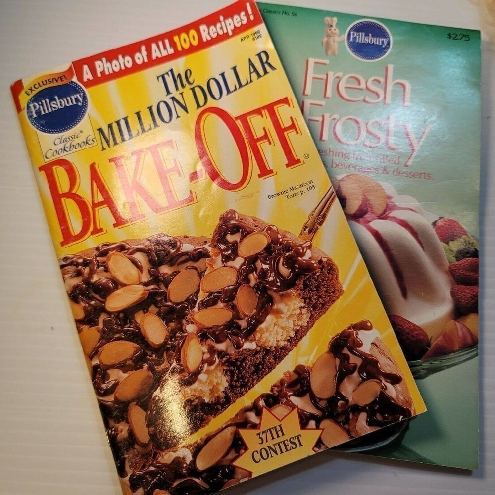 Pillsbury The Million Dollar BAKE-OFF 2 Cookbooks